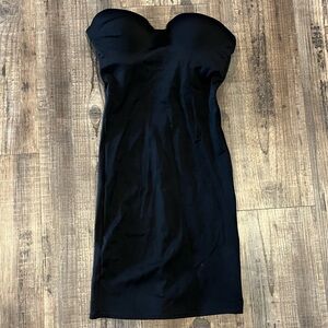 Chic Strapless Black Dress Slip, 34B